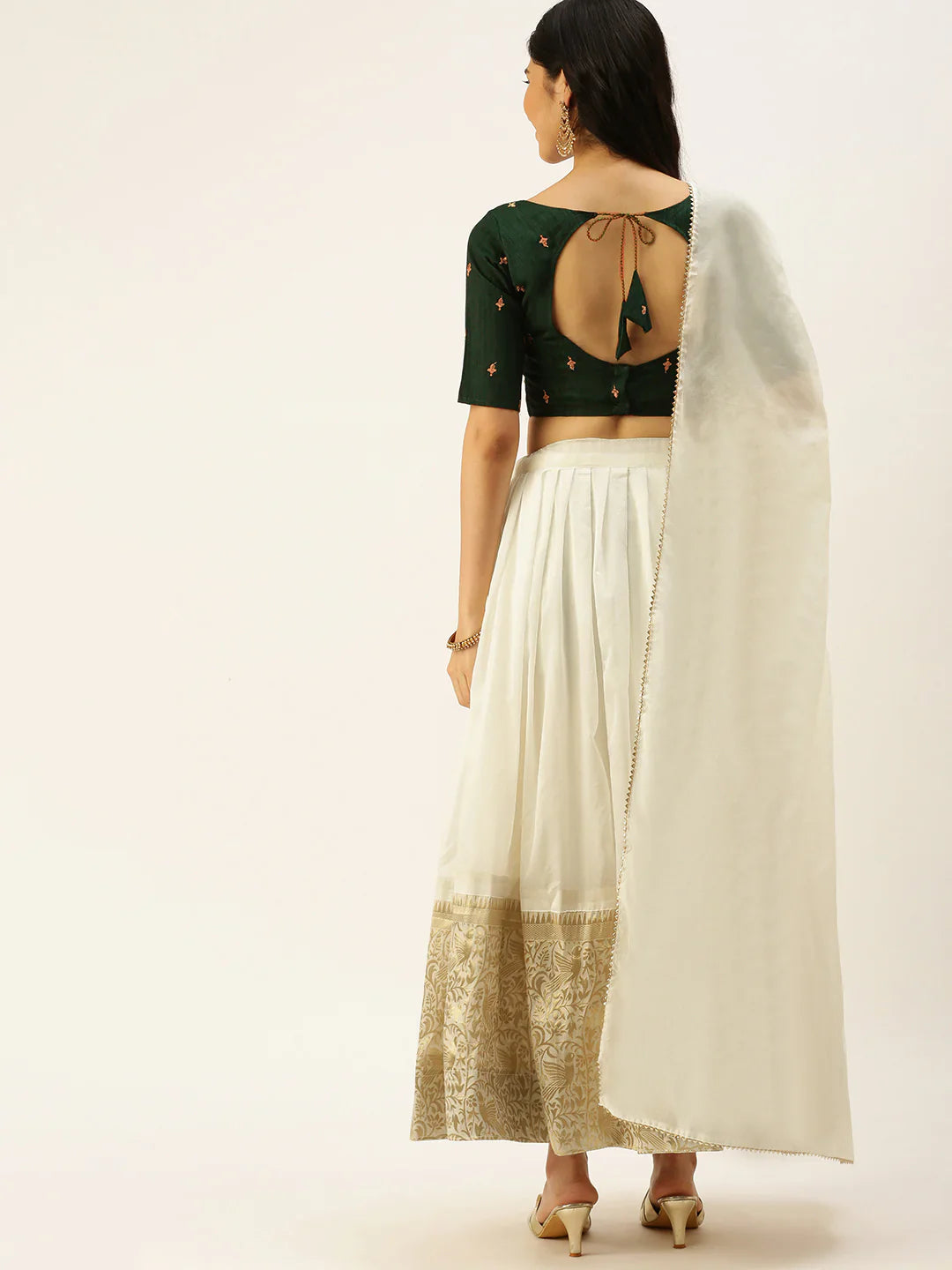 Nylon Weaving Silk Party War Lahenga Choli