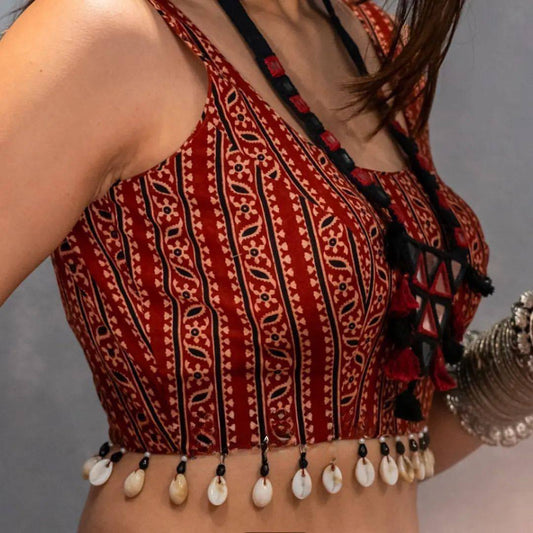 COFFEE ROCK WITH THIS PRINTED AND KODI LACE NAVRATRI LEHENGA CHOLI