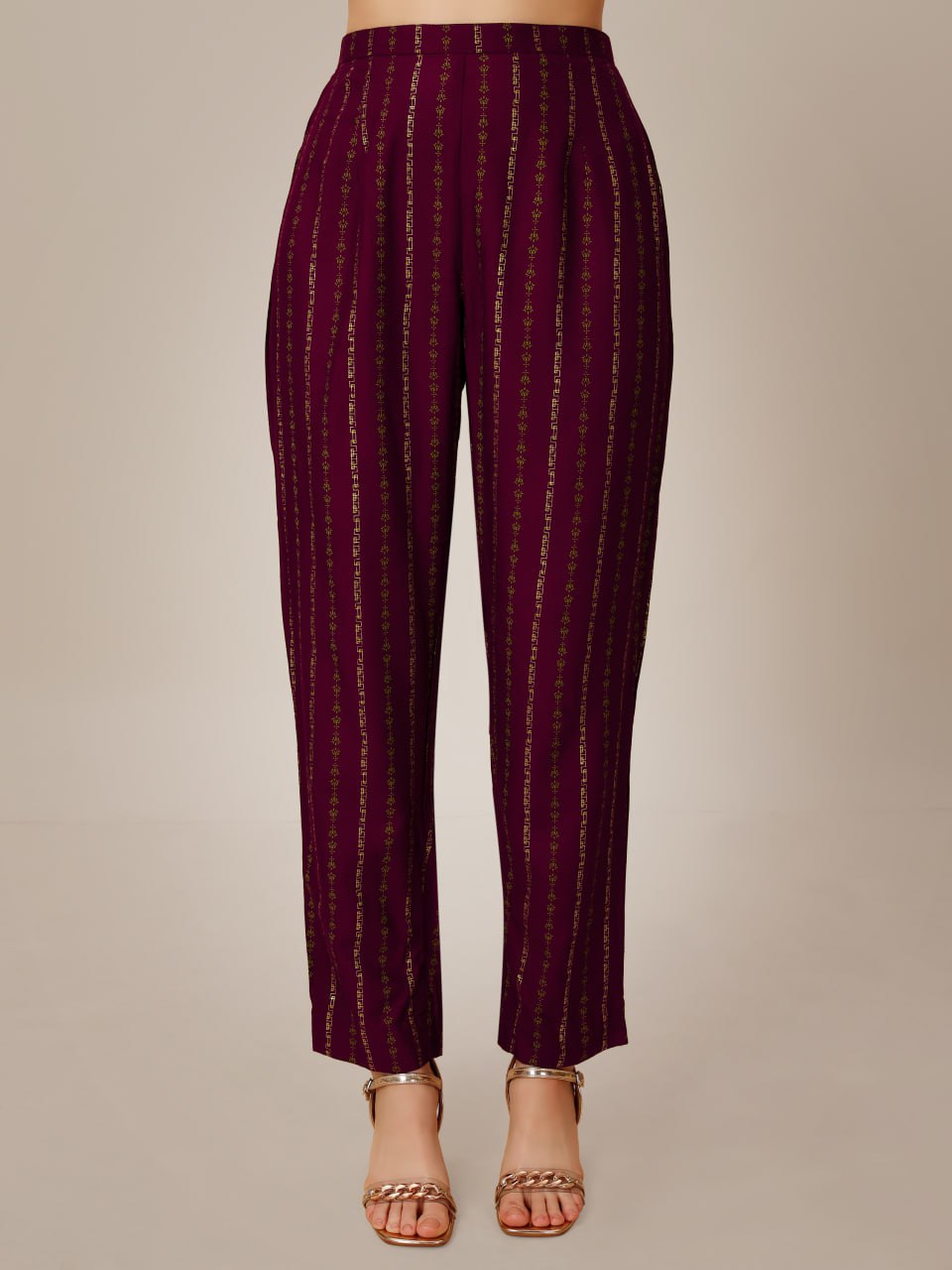 Purple Color Heavy Rayon 14 Kgs With Embroidery Work Kurti and Pant