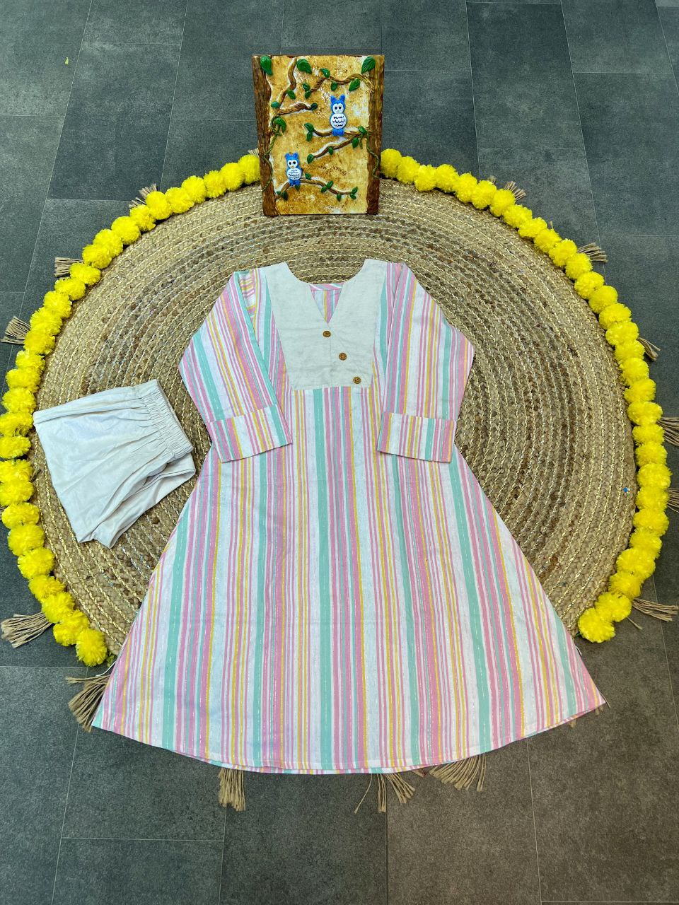 Designer Heavy Cotton Lining Kurti Pant