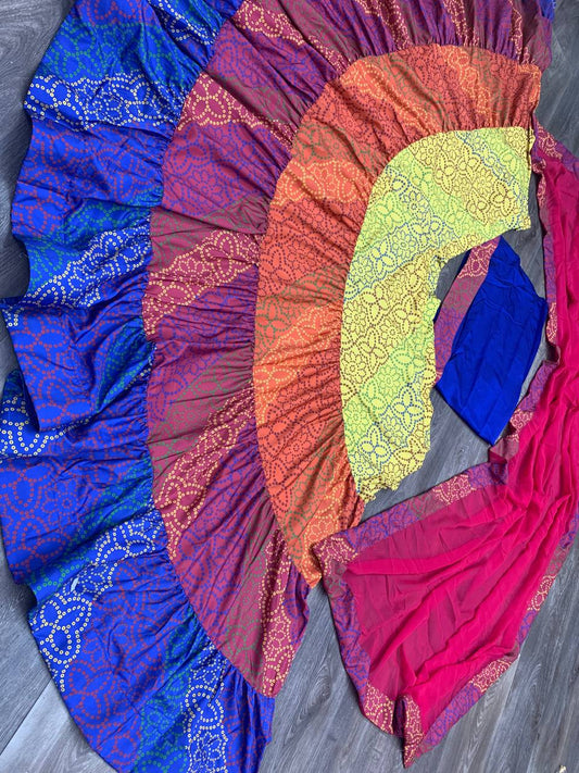 Navratri Special Lehengha With Bandhani Printed Lehenga Choli With Dupatta