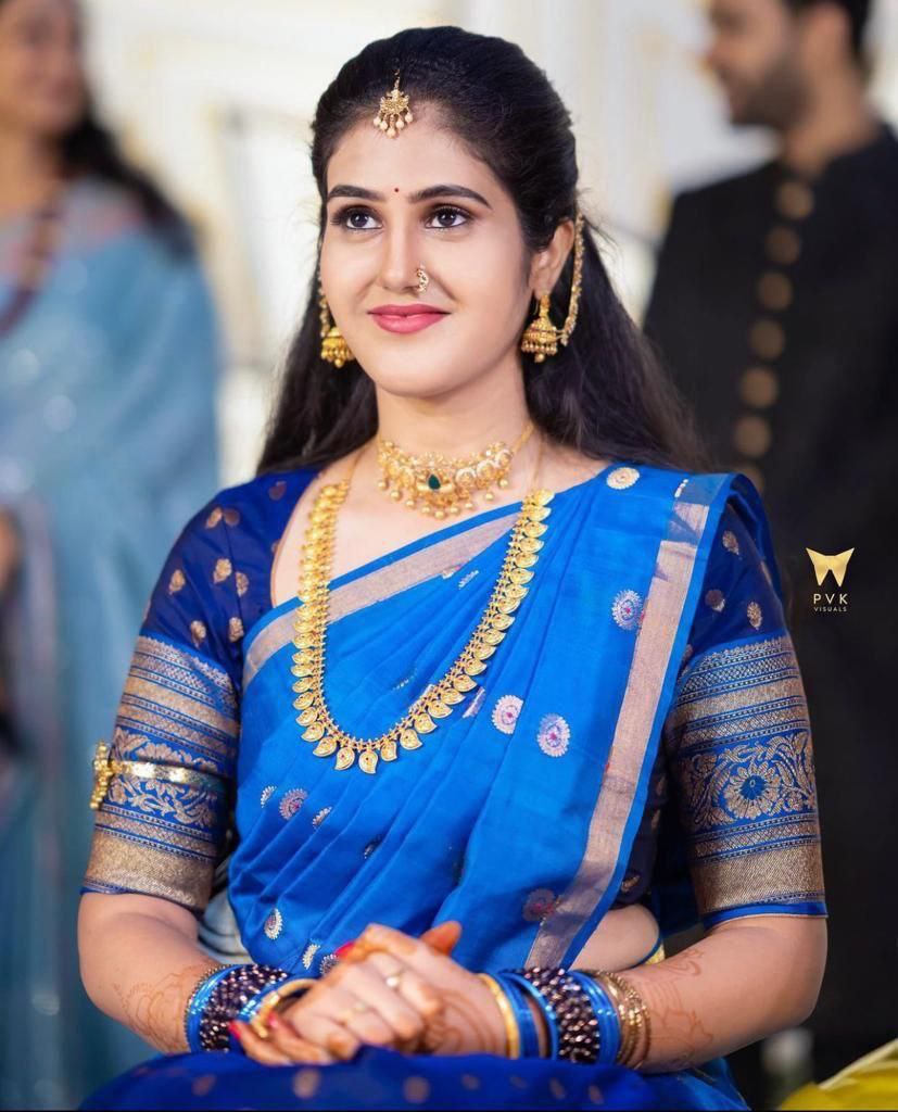 Blue Kanjiveram Silk Zari Lehanga With Blouse Along With Heavy Jacqurad Jari Work Duppta