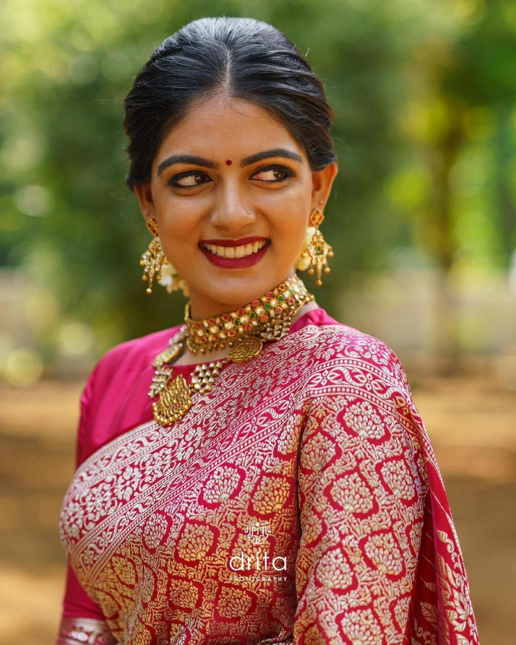 Wedding Look Red Silver Zari Weaving Banarasi Beautiful Saree With Blouse With Beautiful Tassels