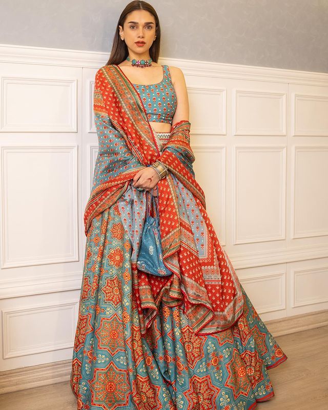 New Presenting Soft Butter Silk Fancy Digital Print Work Lehenga Choli