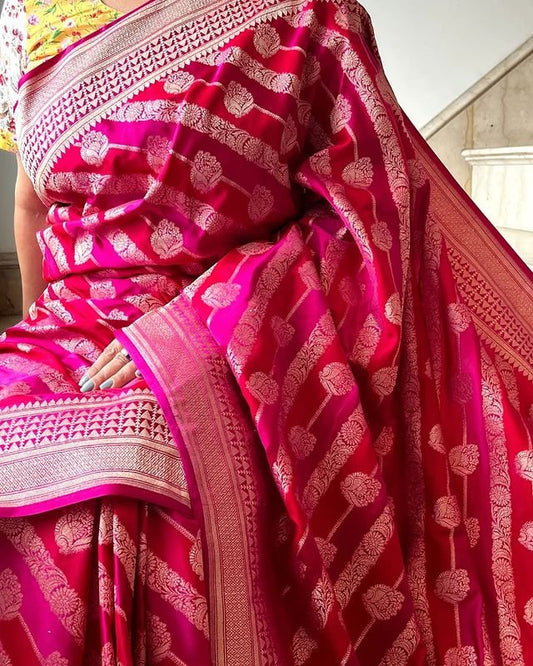 Wedding Wear Traditional Banarasi Soft Silk Saree