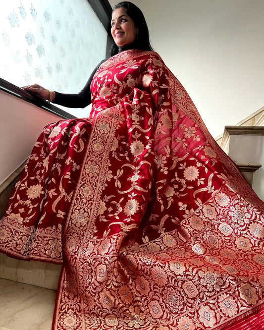Wedding Wear Traditional Banarasi Soft Silk Saree