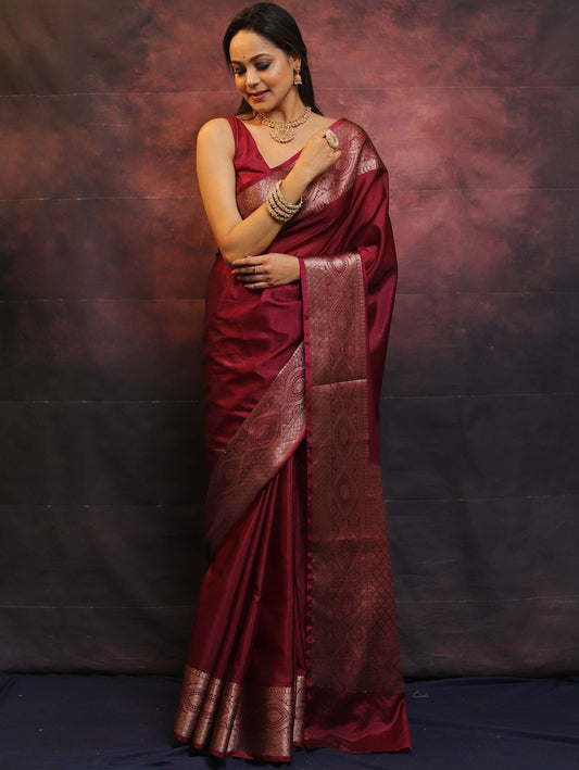 Wedding Wear Traditional Banarasi Soft Silk Saree