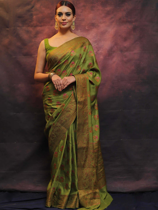 Wedding Wear Traditional Banarasi Soft Silk Saree