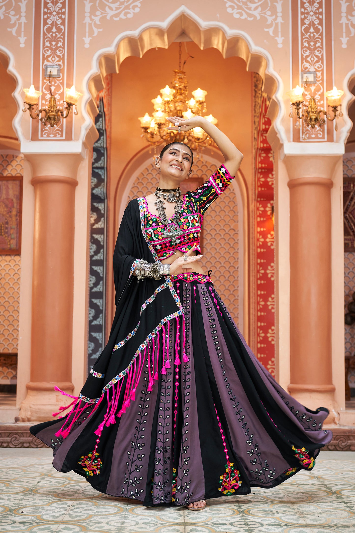 Purple Exclusive New Navratri Chaniya Choli Collection