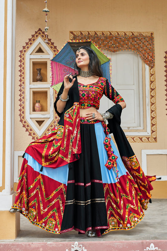 Black Color Awesome Exclusive Navratri Chaniya Choli for women