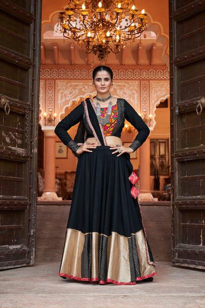 Most Beautiful Black Colour Chaniya Choli for this Navratri Season