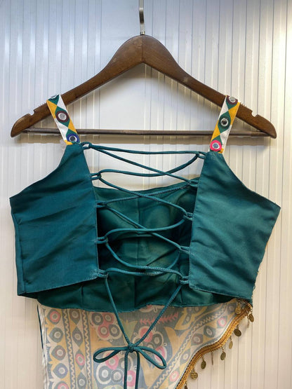 Green  Rayon Real Mirror Work Navratri Lehenga Choli