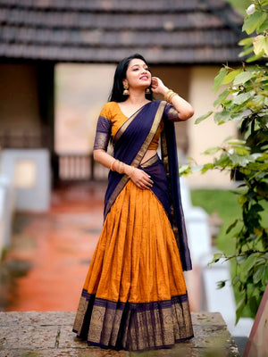 Premium Dola Silk Lehenga Choli with Traditional Chex Pattern and Zari Weaving Work by The Beauty Queen Surat