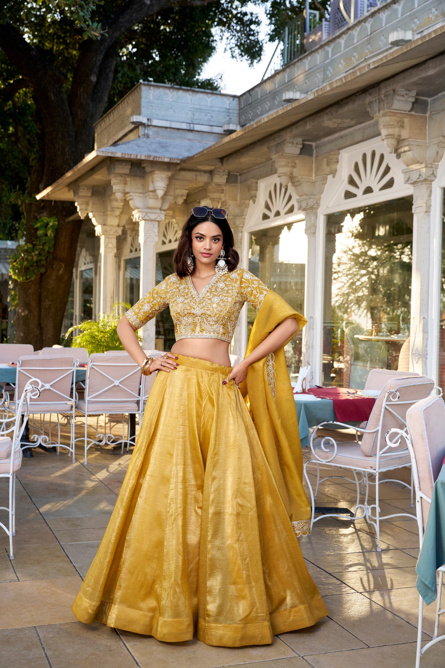 Goldie Sequins And Thread Embroidery Work Lehenga