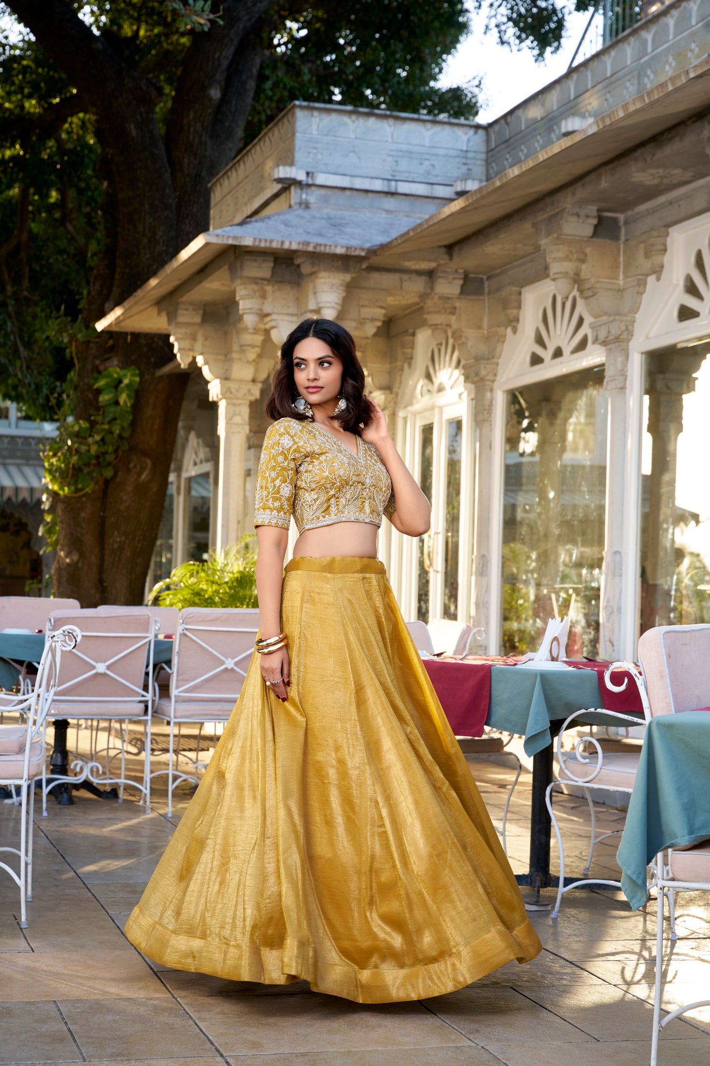 Goldie Sequins And Thread Embroidery Work Lehenga