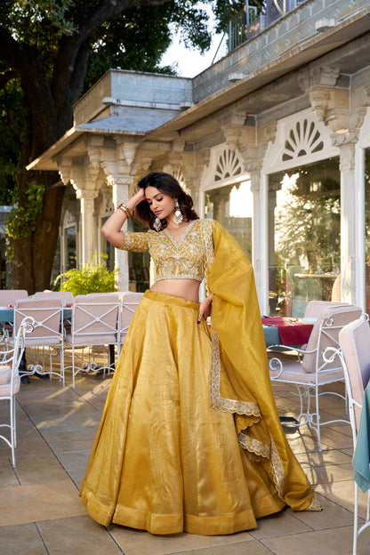 Goldie Sequins And Thread Embroidery Work Lehenga