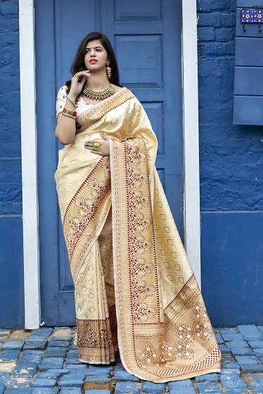 Green Banarasi Silk Saree Collection