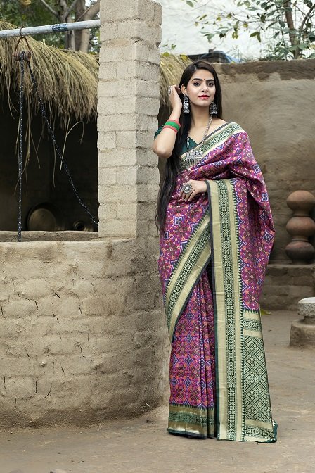 Rani Banarasi Weaving Silk Saree Collection