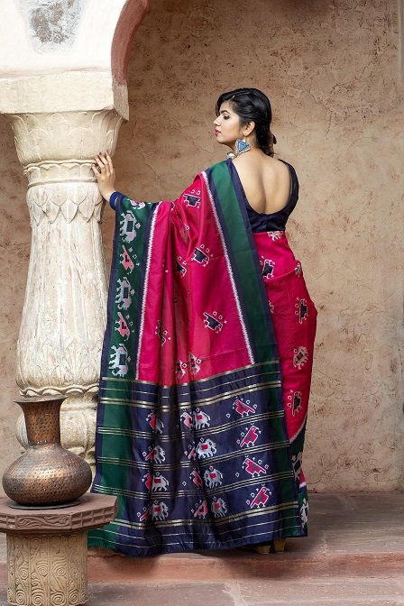 Party Wear Exclusive Pink Color Weaving Work SareeParty Wear Exclusive Pink Color Weaving Work Saree