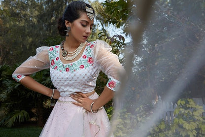 Pink Color Designer Look Women Lehenga Choli With Dupatta Collection