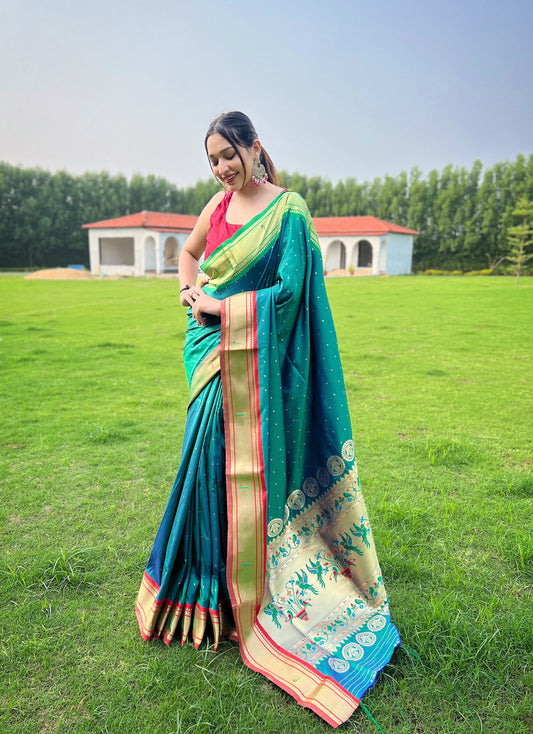 Rama New Concept Paithani Silk Woven Saree