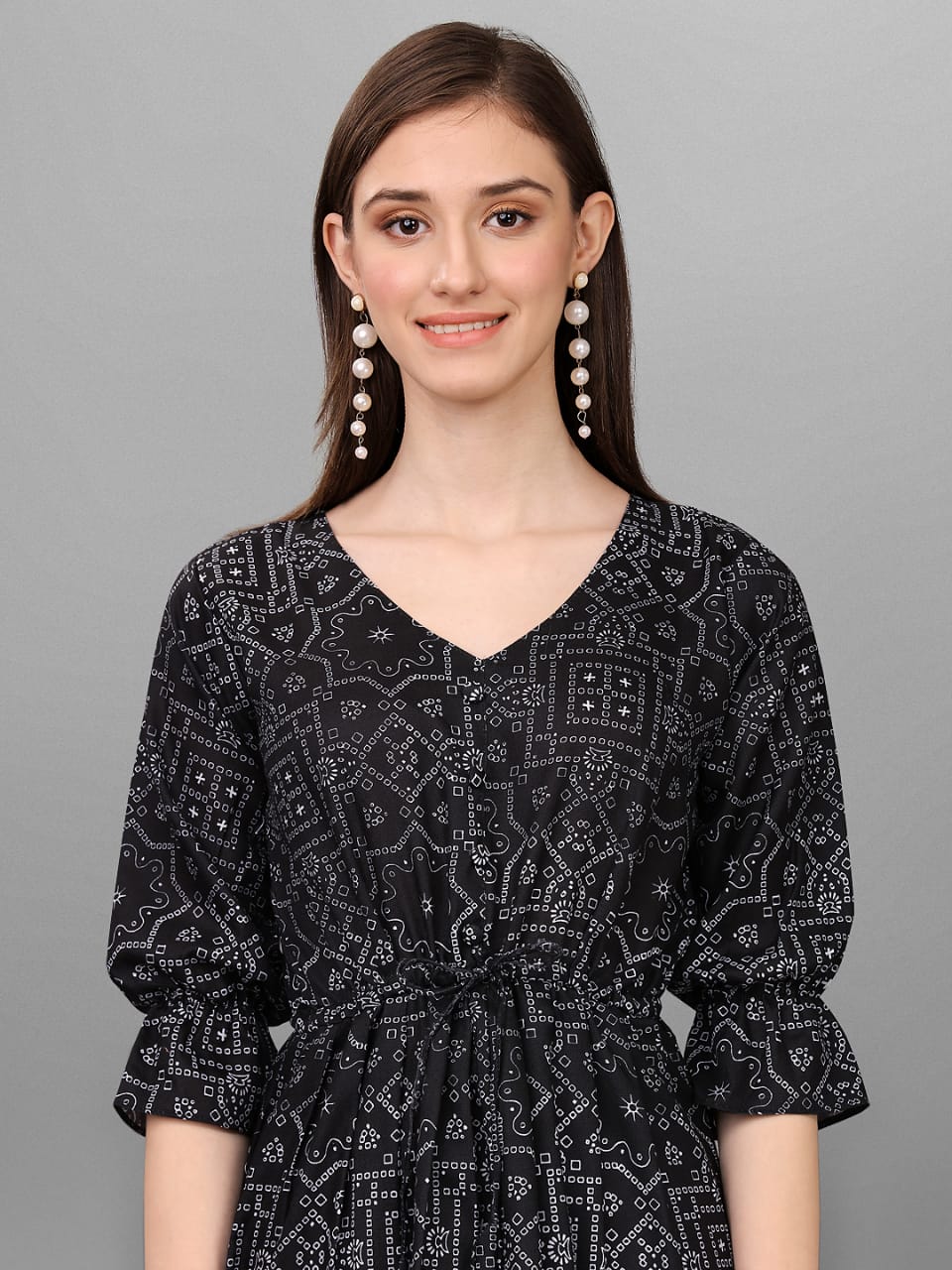 Black Ethnic Traditional Two piece dress for this festive season