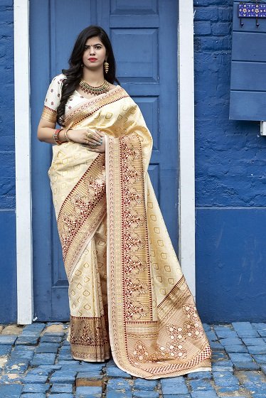 Green Banarasi Silk Saree Collection