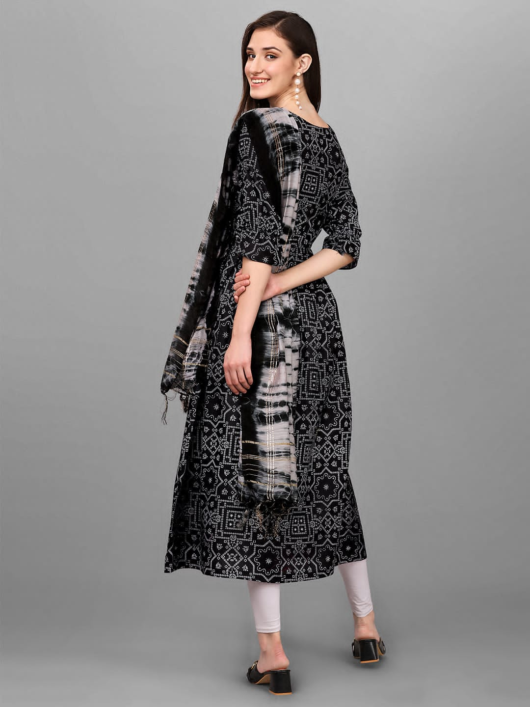 Black Ethnic Traditional Two piece dress for this festive season