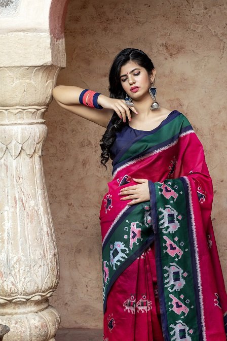 Party Wear Exclusive Pink Color Weaving Work SareeParty Wear Exclusive Pink Color Weaving Work Saree