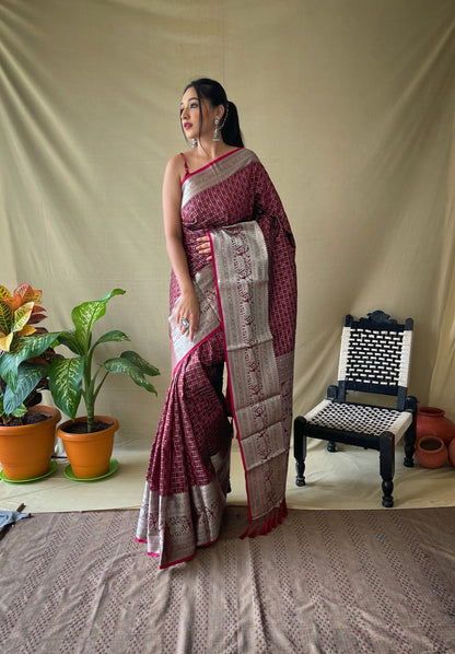 Brown Color Kanjivaram Silk Saree