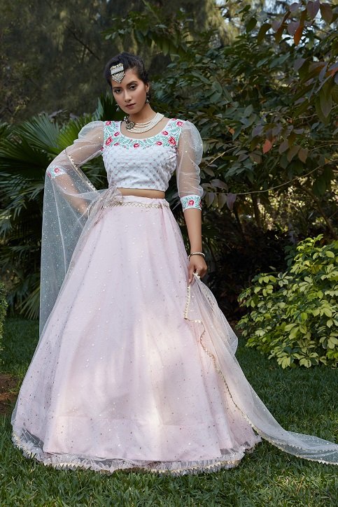 Pink Color Designer Look Women Lehenga Choli With Dupatta Collection