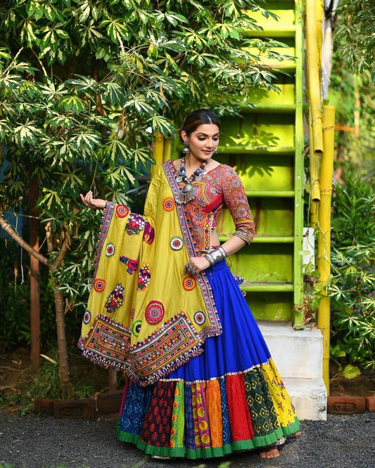 Heavy Georgette Soft Butter Silk With Digital Print Lehenga Choli