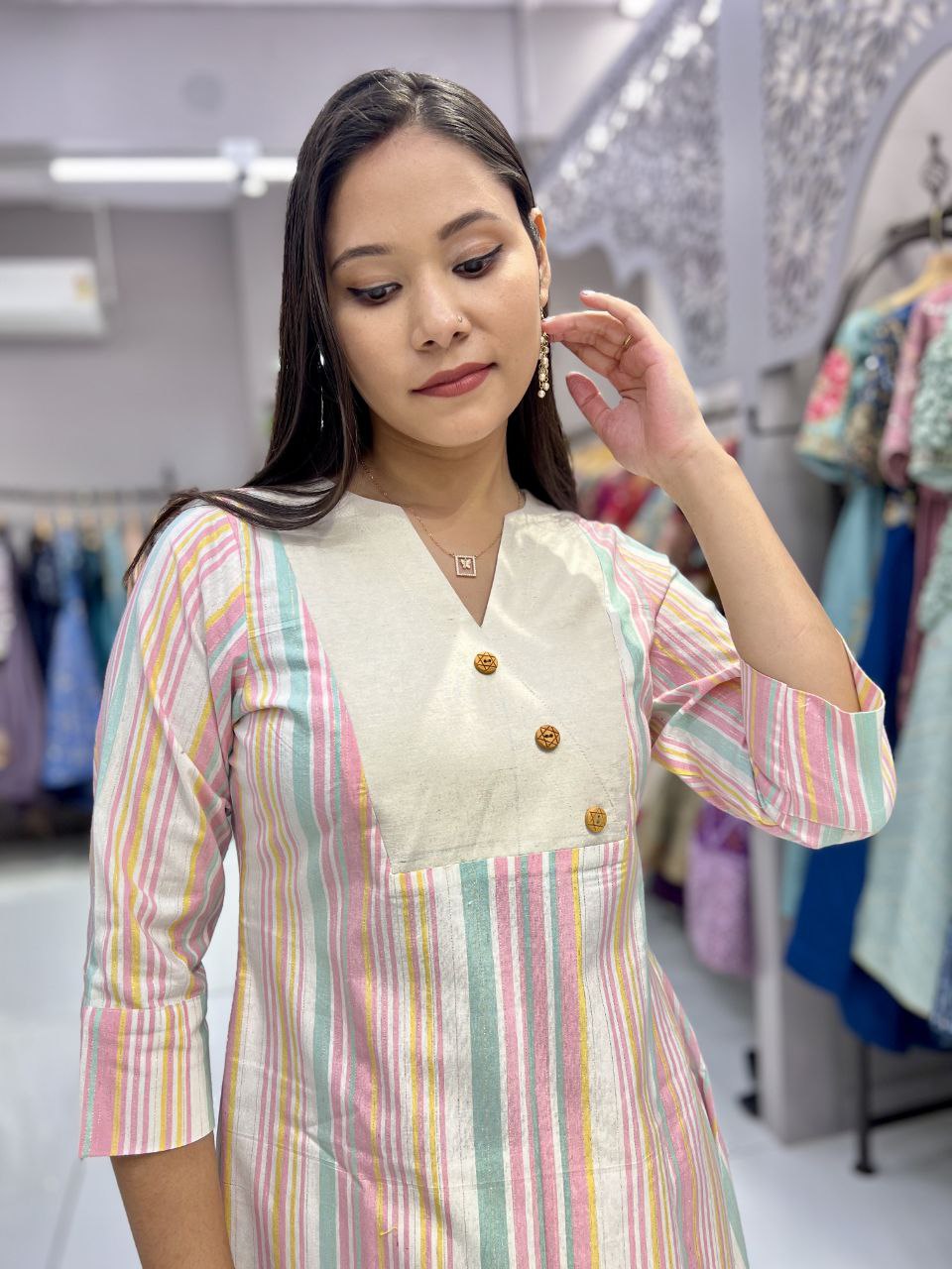 Designer Heavy Cotton Lining Kurti Pant