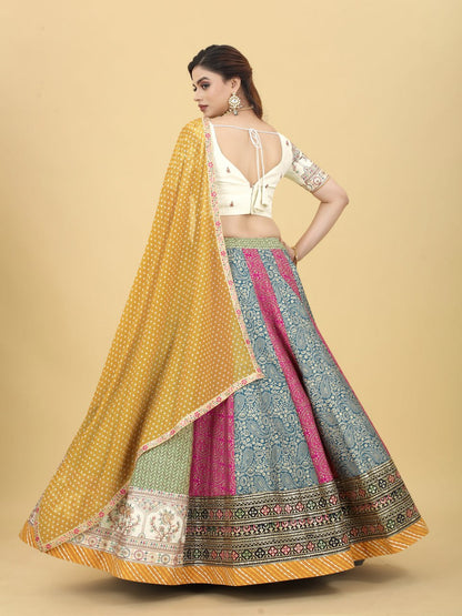 Rajwadi  Designer Muslin Cotton Lehenga Choli Fully Stitched