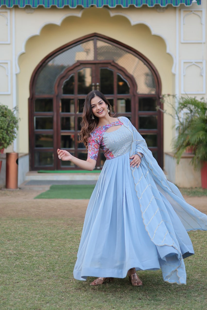 sky blue colour dress design Sky Blue Colour Dress And Colour Combination
