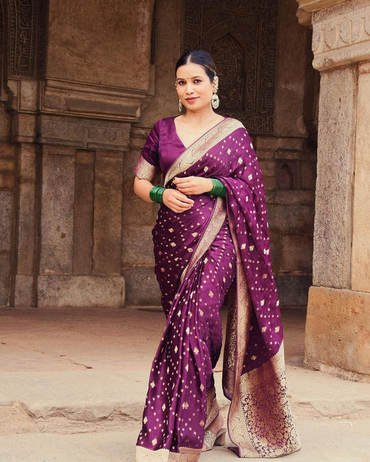 Wedding Wear Traditional Banarasi Soft Silk Saree