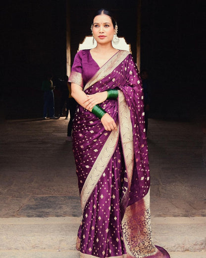 Wedding Wear Traditional Banarasi Soft Silk Saree