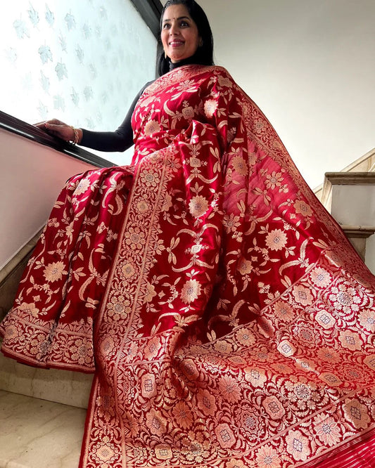 Wedding Wear Traditional Banarasi Soft Silk Saree