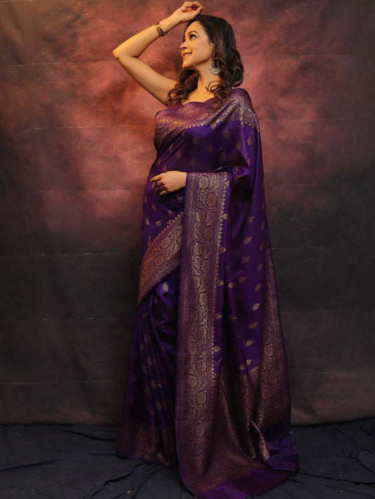 Wedding Wear Traditional Banarasi Soft Silk Saree