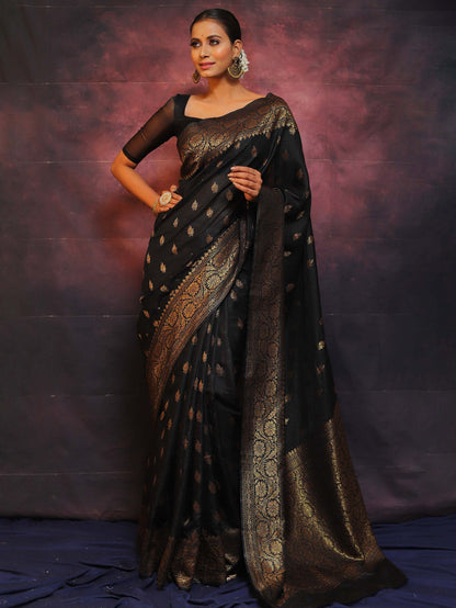 Wedding Wear Traditional Banarasi Soft Silk Saree