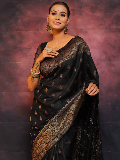 Wedding Wear Traditional Banarasi Soft Silk Saree