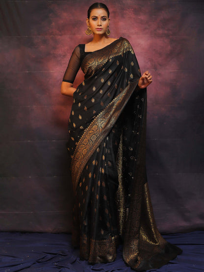 Wedding Wear Traditional Banarasi Soft Silk Saree