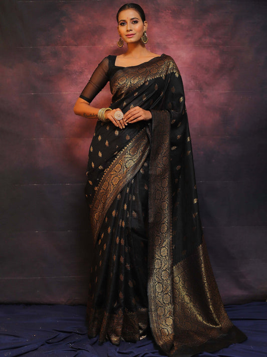 Wedding Wear Traditional Banarasi Soft Silk Saree