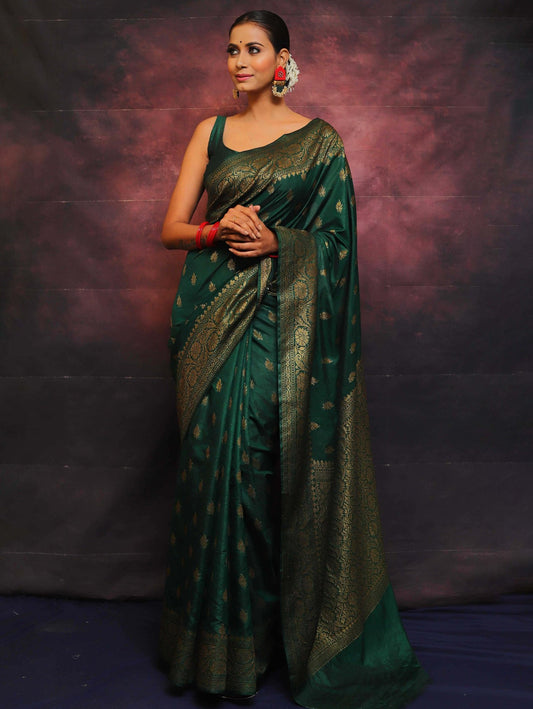 Wedding Wear Traditional Banarasi Soft Silk Saree