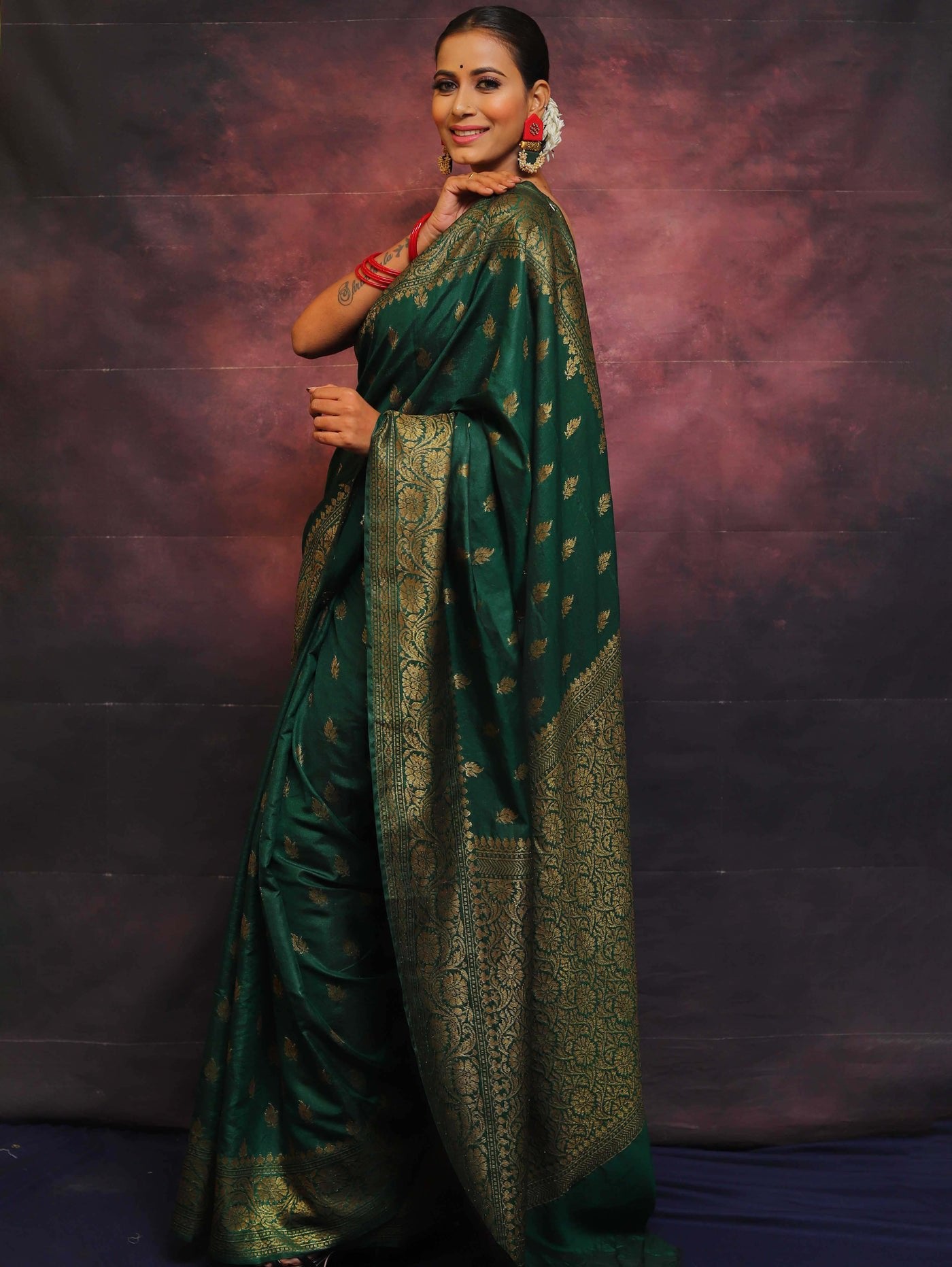 Wedding Wear Traditional Banarasi Soft Silk Saree