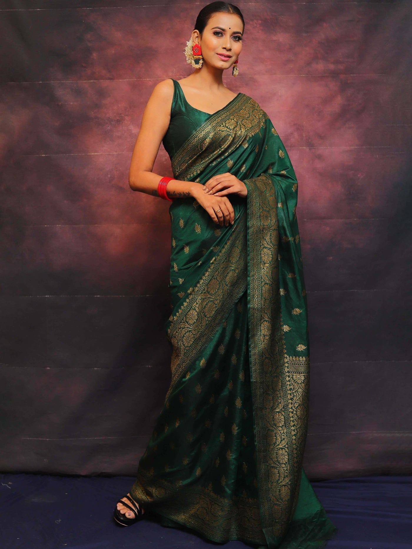 Wedding Wear Traditional Banarasi Soft Silk Saree