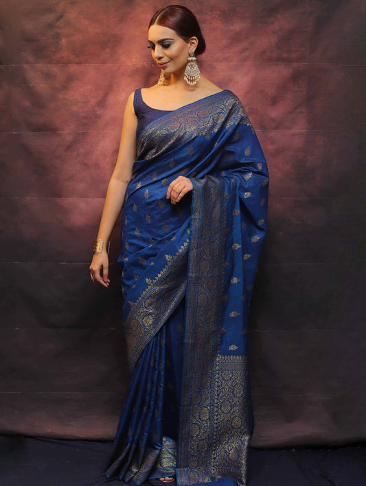 Wedding Wear Traditional Banarasi Soft Silk Saree