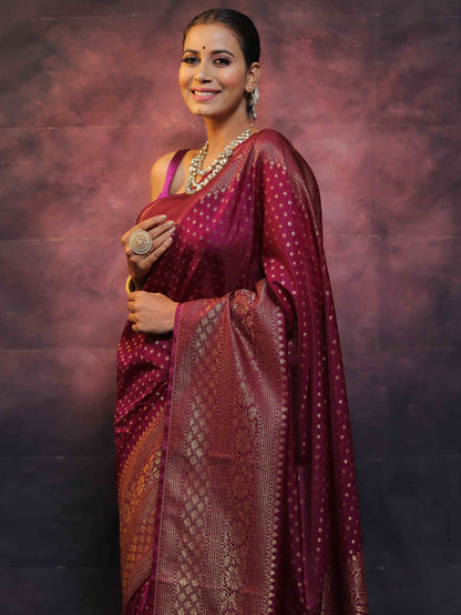 Wedding Wear Traditional Banarasi Soft Silk Saree