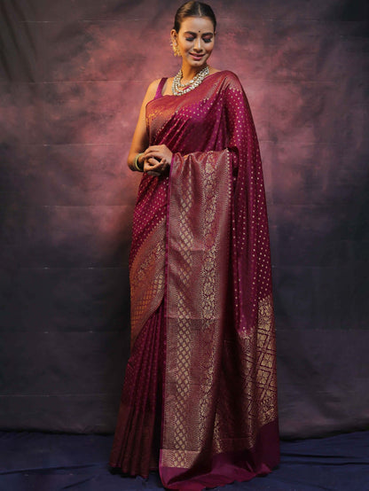 Wedding Wear Traditional Banarasi Soft Silk Saree