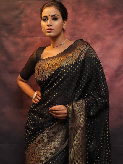 Wedding Wear Traditional Banarasi Soft Silk Saree